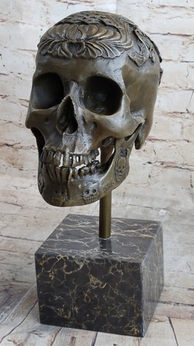 Bronze statue tête mort - bronze, de