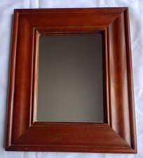 JOLI PETIT MIROIR EN BOIS NATUREL TEINTE MERISIER