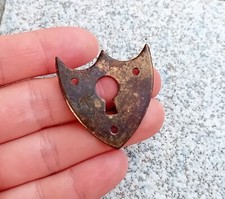 1 ENTRÉE DE CLÉ SERRURE ANCIENNE "coeur" LOUIS PHILIPPE, BRONZE,MEUBLE  N°87  