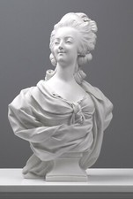 Sculpture Buste Marie Antoinette - 46,6 cm / 18,3" - Sculpture Femme Marbre