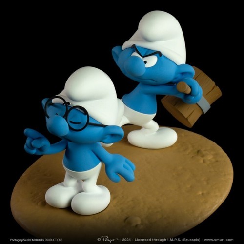 Figurine assommant schtroumpf - figurine,