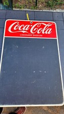 RARE ORIGINAL 50's 60's french COCA COLA SLATE Sign  (30"X 20")