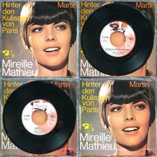 MIREILLE MATHIEU -45t- HINTER DEN KULISSEN VON PARIS / MARTIN -BARCLAY BIEM 1969