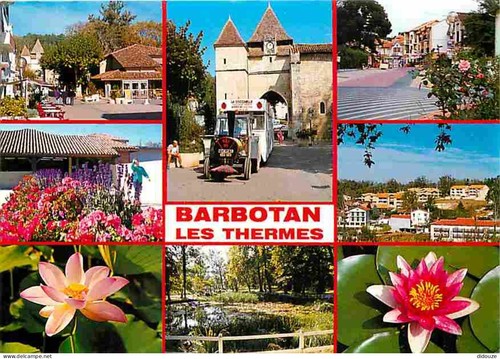 Carte postale barbotan - postale,