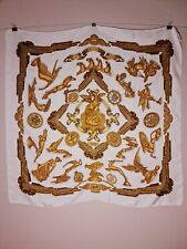 HERMES Foulard Carré De Soie 90 "Les Parures Du Vent" Par Joachim Metz