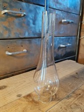 Globe Cheminée Pour Lampe À Pétrole H 24,7 Cm Diamètre Base 4,1 Cm Réf 7