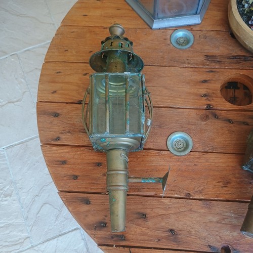 Ancienne lampe calèche en - de,
