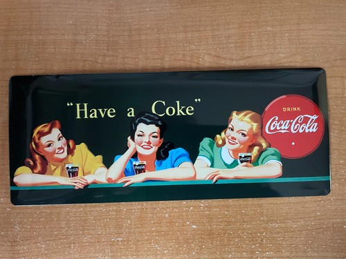 Plaque coca cola deco - plaque, vintage