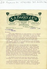 Royaume Uni- Londres 16 City Road- Belle Entête Art Déco Secteur de La Mode 1920