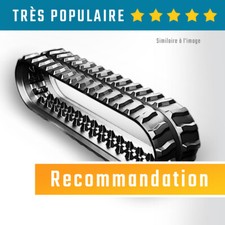 Chenille caoutchouc pour minipelle | 2 Chenilles 15% de Rabais | Très populaire