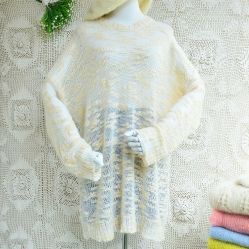 Women mid length fuzzy mohair - mid-length,