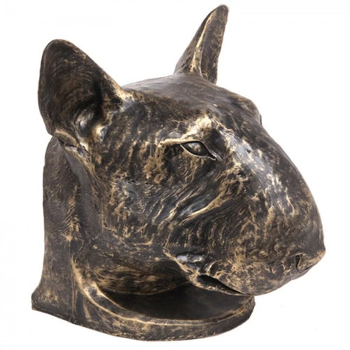 Statue tête chien bull - statue, de