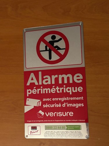 Verisure alarme pancarte cm - alarme,