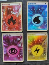 LOT DE 4 ENERGY 107/108  106/110 106/108 105/108 CARTE POKEMON FR HOLO