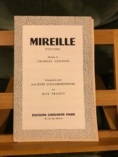 Gounod / Max Francy Fantaisie sur Mireille ensemble d'accordéons éd. choudens