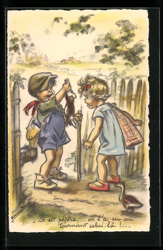 Carte postale artiste - carte,