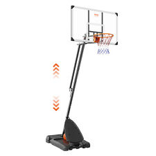 VEVOR Panier de Basket Panneau Basket 138cm Hauteur Réglable Extérieur Intérieur