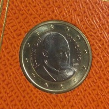 1 euro BU Vatican 2016 Pape François pièce 70 000 ex