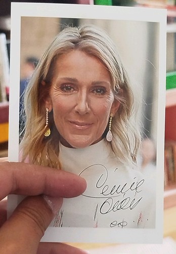 Autographe blonde céline - autographe,