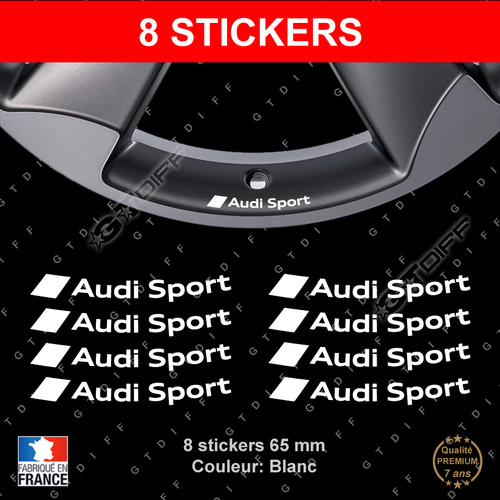 Stickers audi sport blanc - audi, 8