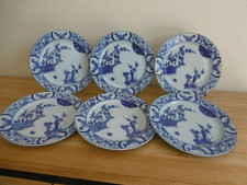 SIX ASSIETTES PLATES FAIENCE
