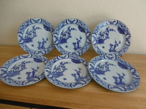 Six assiettes plates - six,