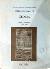 VIVALDI Antonio Gloria Chant Piano partition sheet music score