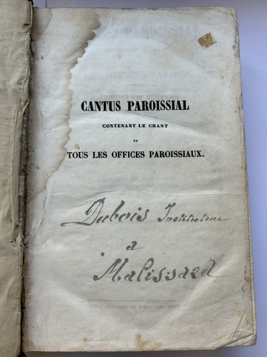 Cantus paroissial recueil - paroissial,