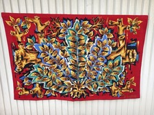 VINTAGE-TAPISSERIE LAINE "CLAIRIERE"  CARTON JEAN CLAUDE BISSERY- 1,63  X 1,07 M