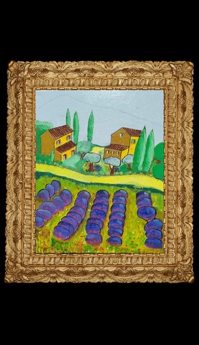 Tableau huile sur toile signé - toile,