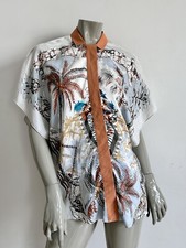 HAUT Blouse chemise  FEMME WOMEN HERMES "ALOHA" VINTAGE T 36 EN EXCELLENT ETAT