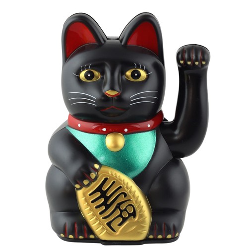 Chat chanceux signe - , porte