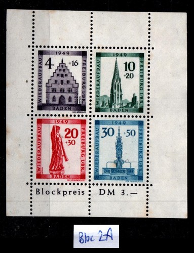 Baden allemagne bloc 2a - allemagne, :