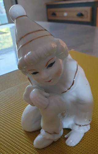 Pierrot porcelaine ancien - en,