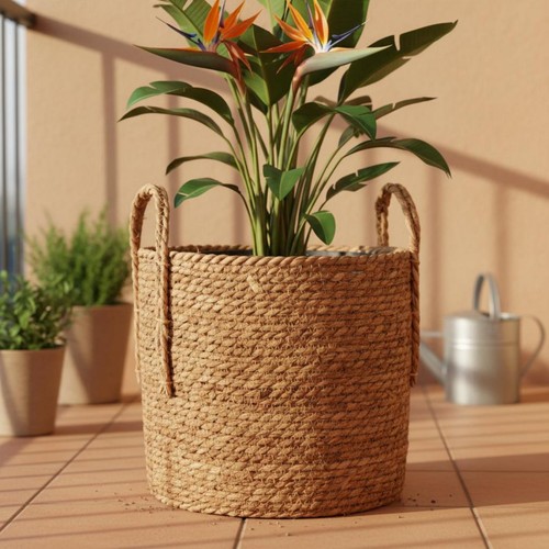 Panier jonc mer tressé - en, de