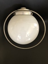 Opaline Pour Suspension Lampe Art Déco Structure Alu