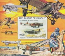 djibouti Bloc 7b neuf avec gomme originale 1979 Anniversaire de 1. aviation