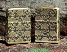 ZIPPO ★ SKULLS DESIGN (Armor - 360° MultiCut)