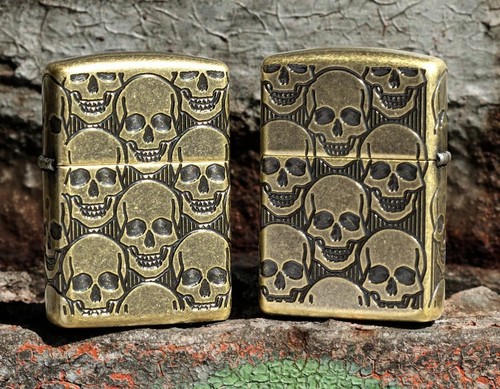 Zippo skulls design armor - zippo,