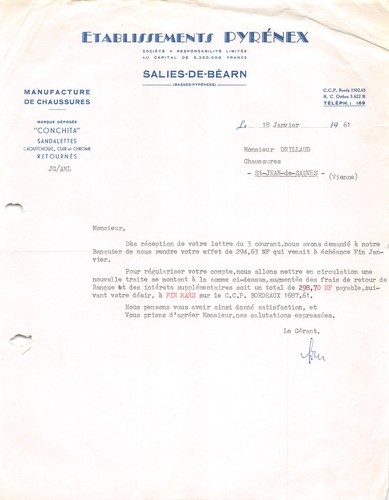 1961 manufacture chaussures - 1961,