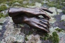 RO25  FIGURINE STATUETTE STATUE  RODIN LES DEUX  MAINS REPRODUCTION CATHEDRALE