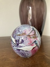 Sulfure , presse papier Mauve Michele Luzoro