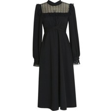 Femme Robe Long Manches