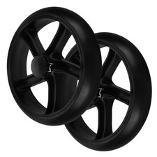  2 Pcs Roue De Caddie Courses Roues Chariot Utilitaire Magasin À Roulettes