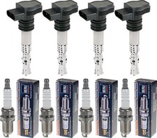 4x Nty Bobine + Beru Bougie D'Allumage pour VW Golf IV 1J1 2.8 V6 4motion 2.3 V5
