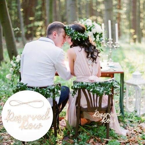 Wooden reserved seating - seating, signs