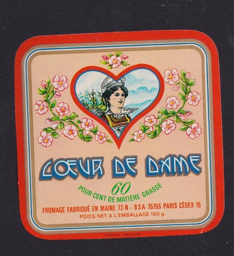 Ancienne étiquette fromage - étiquette,
