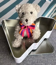 Ourson dans sa boîte sapin - Peluche  - Neuf - Russ - 28 cm