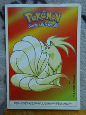 FEUNARD / NINETALES  #38 - DUNKIN BOOMER 2000 - POKEMON - TRES BON ETAT