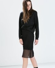 Zara Basic Guipure Black